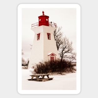 Seaside Lighthouse, Victoria, P.E.I. Sticker